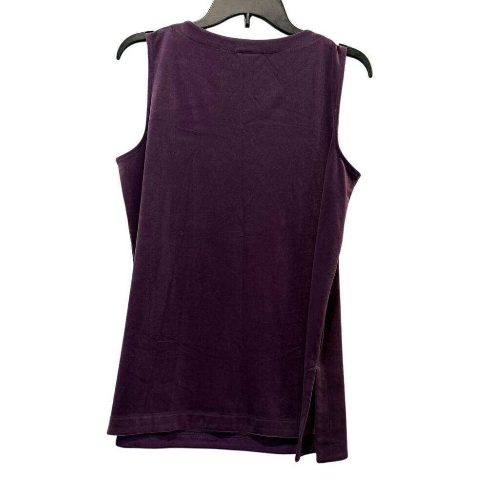 J Jill Wearever Collection Layering Tank Velvet Sz M Medium Tunic Length Stretch - Picture 2 of 5